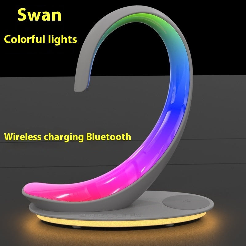 Desktop Swan Light with Wireless Charging and Speaker