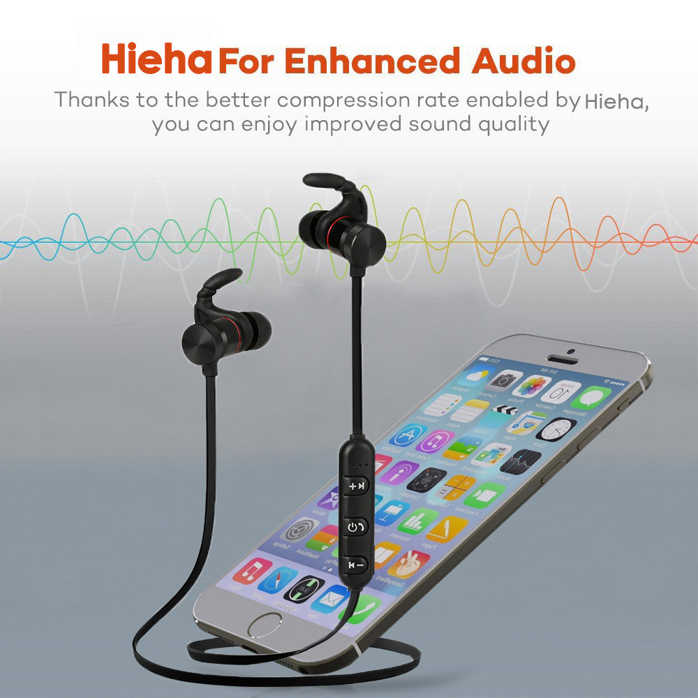 Magnetic In-Ear Bluetooth Earbuds with Hands-Free Mic