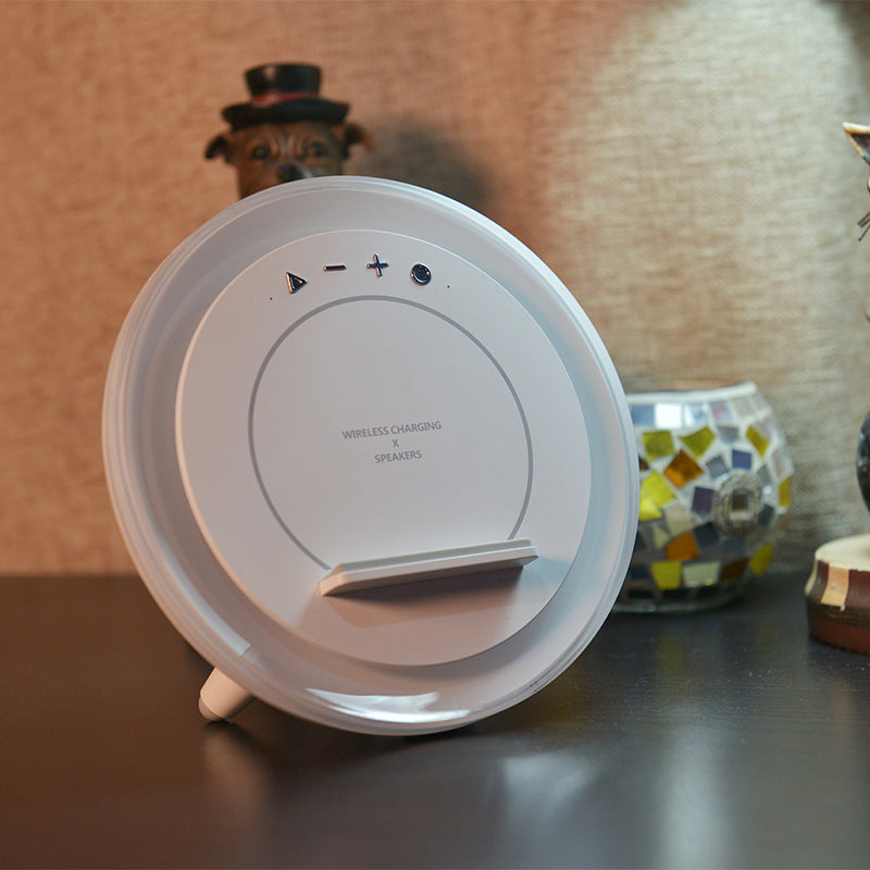 Colorful Night Lamp with Bluetooth Speaker and Wireless Charging