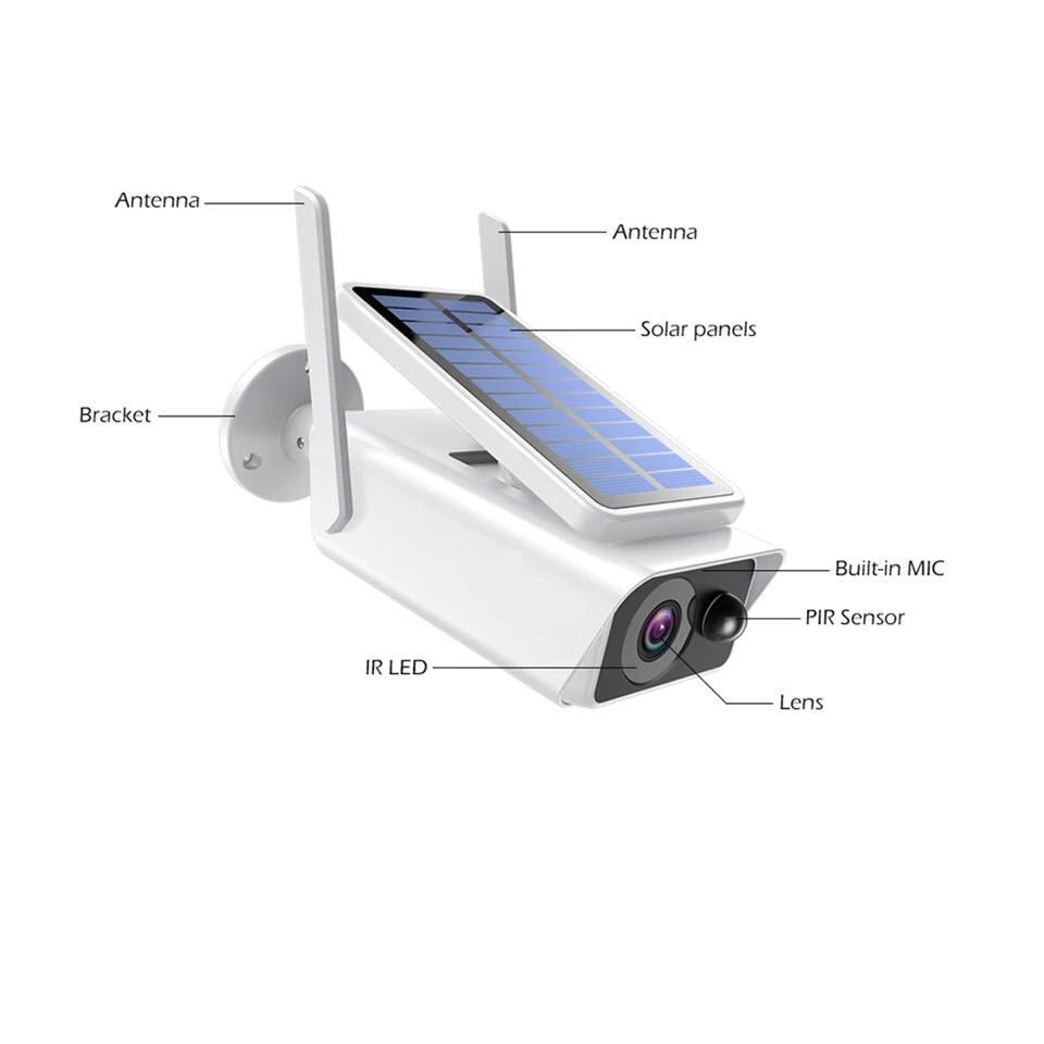 Wireless Solar Battery Security Camera