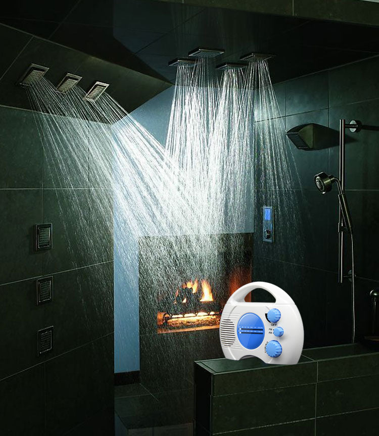 Portable Waterproof AM/FM Hanging Radio 1000mAh