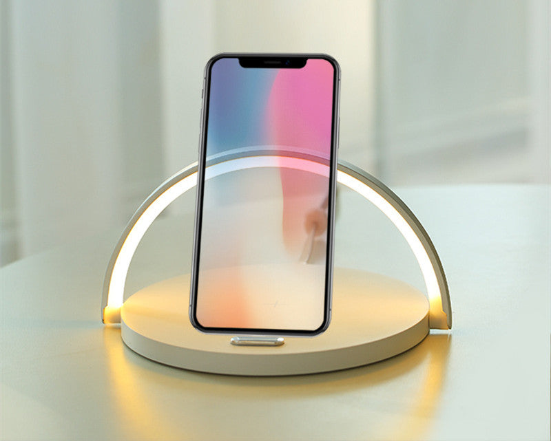 Desk Lamp with Wireless Charging and Phone Holder