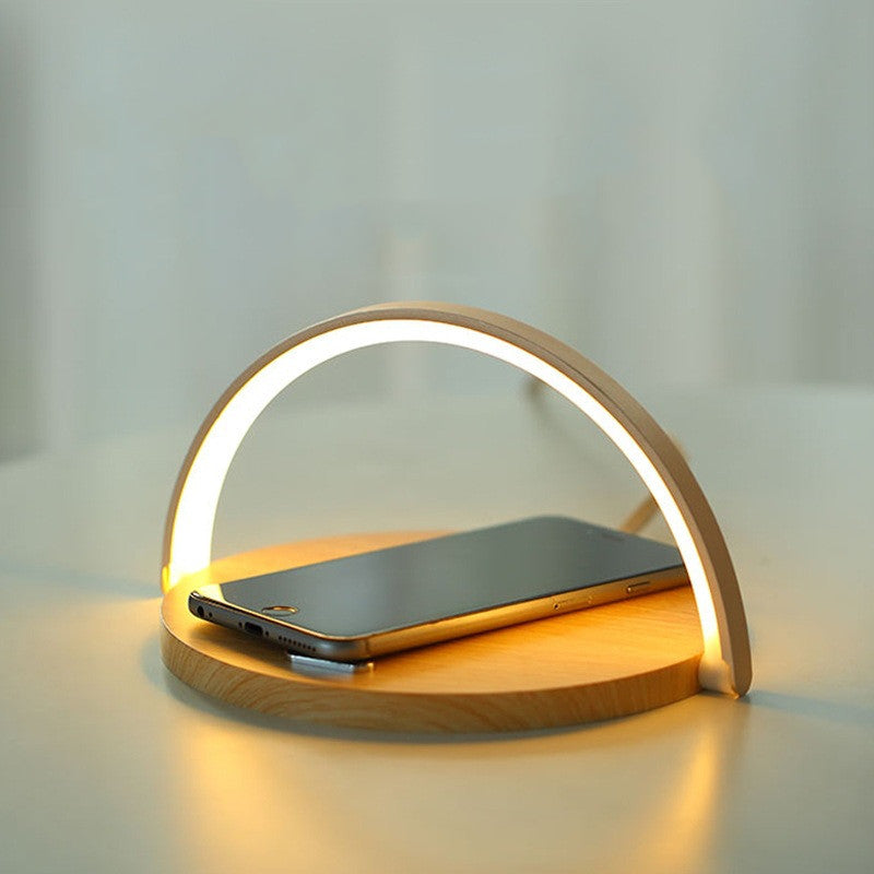 Desk Lamp with Wireless Charging and Phone Holder