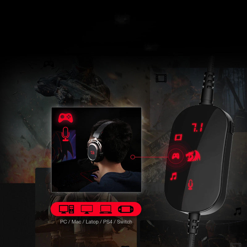 Gaming Headset with Virtual Surround Sound