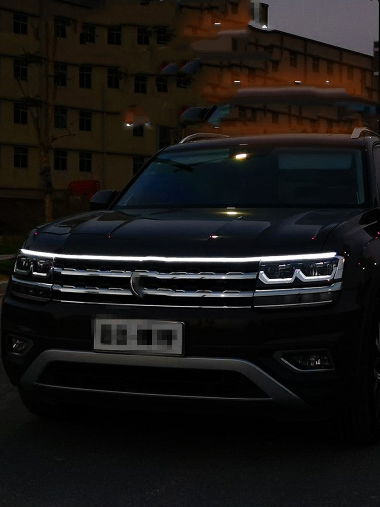 Dynamic White LED Daytime Light Strip for Car Front Decoration