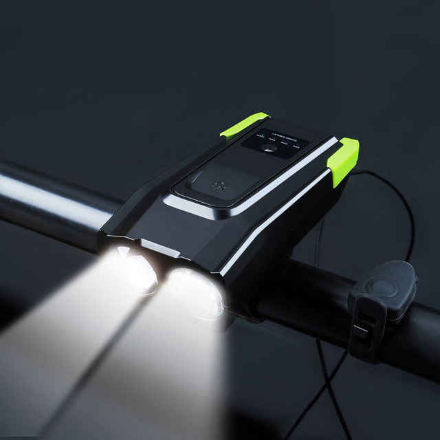 800LM Bicycle Headlight – IPX6 Waterproof LED Bike Light with Horn & USB Recharge