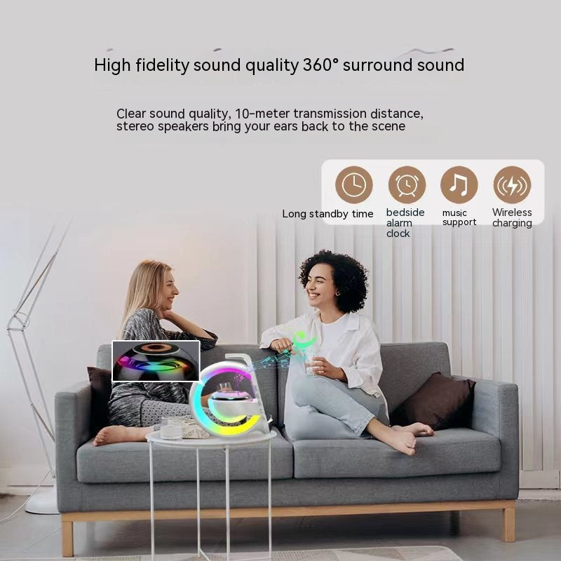 Six-in-One Bluetooth Speaker with Ambient Light and Charging