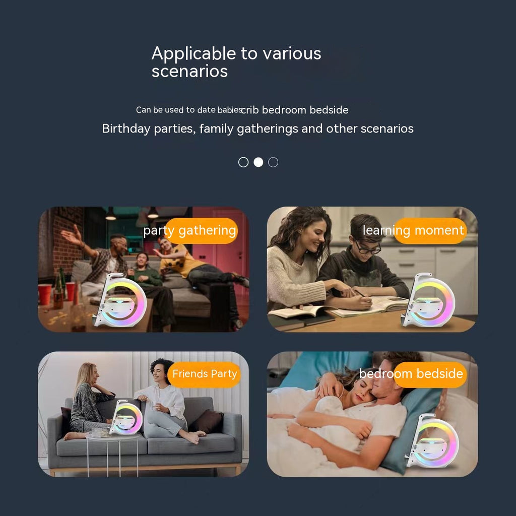 Six-in-One Bluetooth Speaker with Ambient Light and Charging