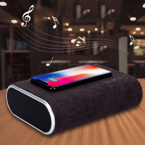 Wireless Charging Speaker with Dual Audio Design