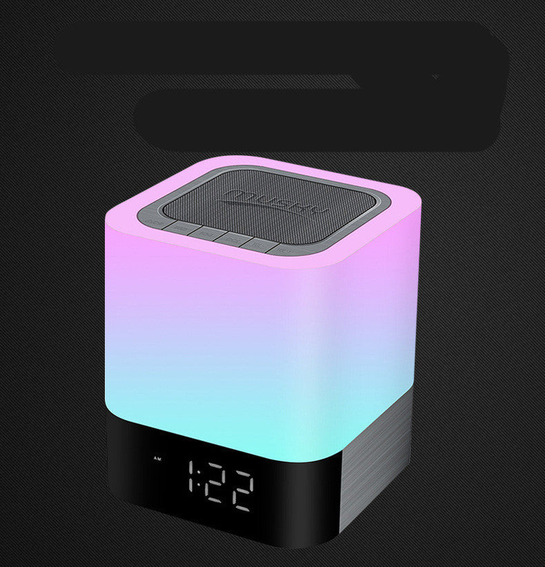 Night Light Bluetooth Speaker with Clock Display