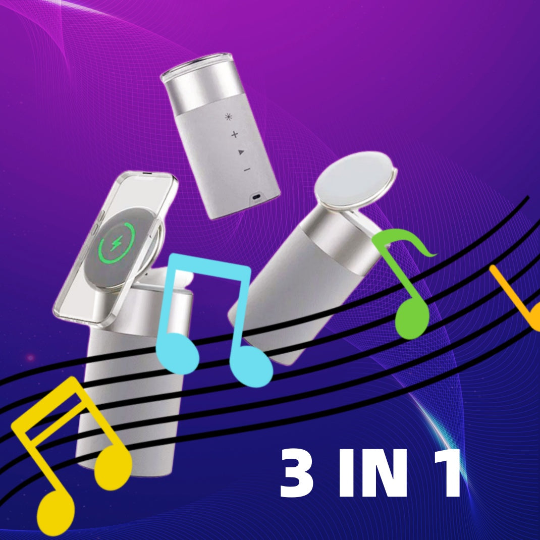 Touch Lamp Bluetooth Speaker with Wireless Charging Stand