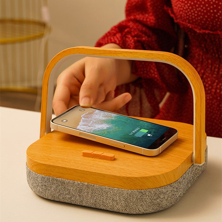 Touch-Control Desk Lamp Speaker with Wireless Charging