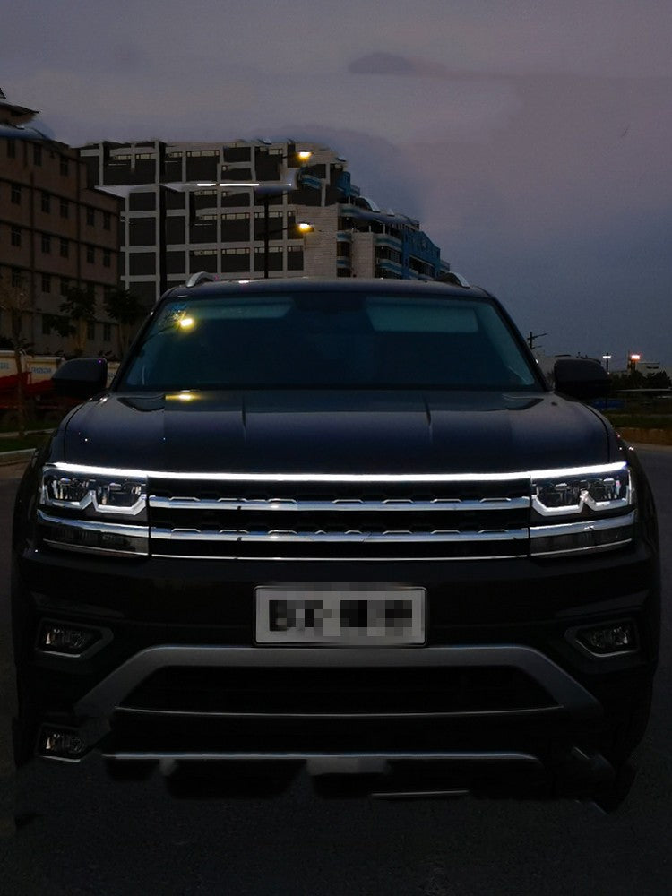 Dynamic White LED Daytime Light Strip for Car Front Decoration