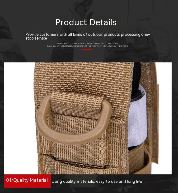 TrailGuard Outdoor Emergency Survival Kit – Compact Oxford First-Aid Pouch