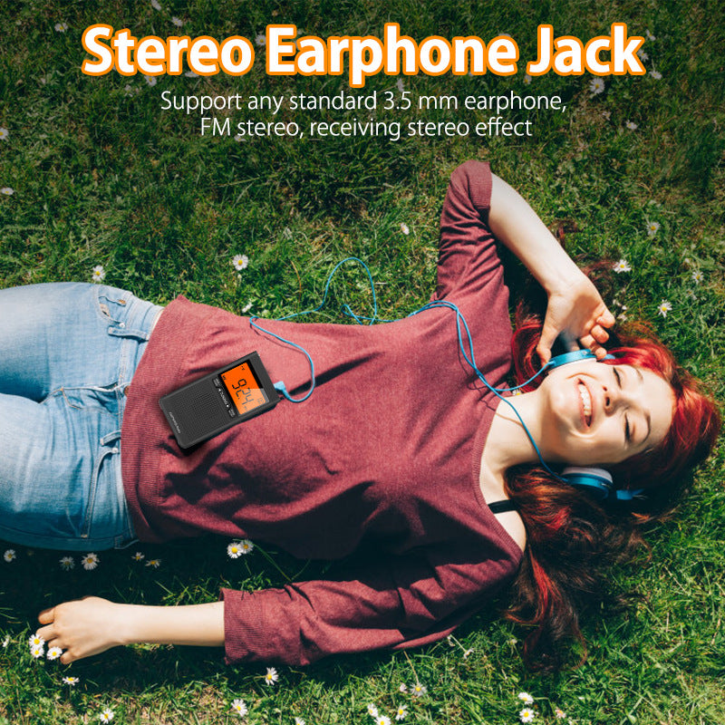 Compact AM/FM Auto-Tuning Pocket Radio