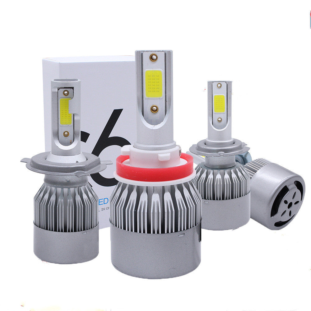 High-Performance Metal Car Headlights – 8000LM Bright COB LED Auto Lamps
