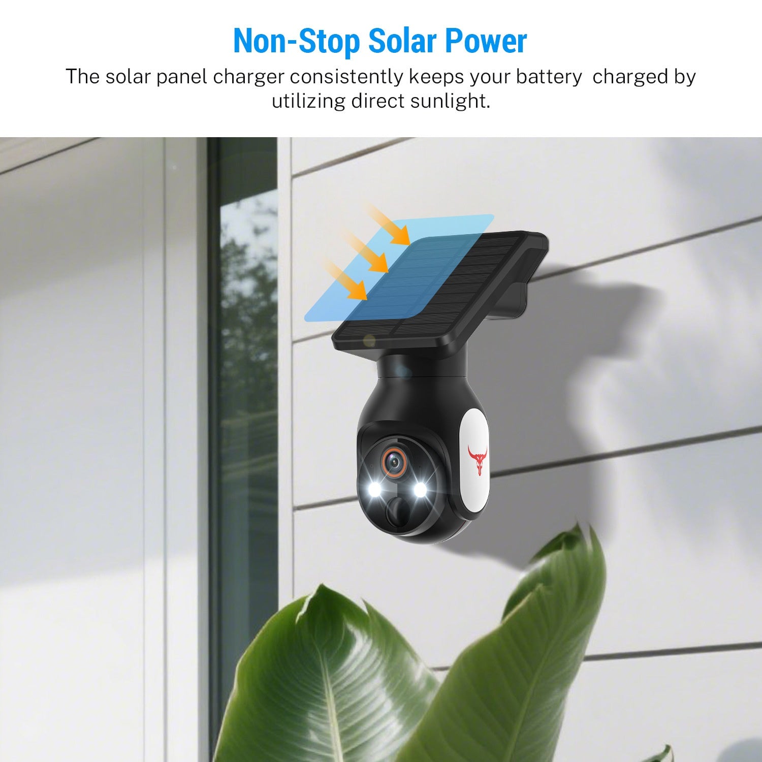 Wireless Solar Battery Dome Security Camera