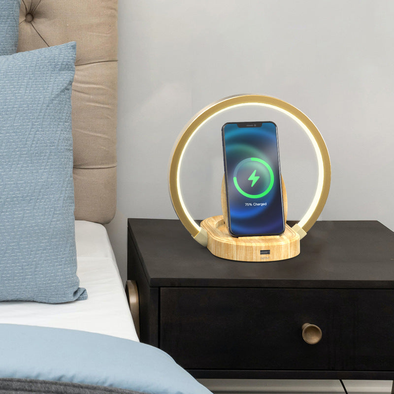 Adjustable Desk Lamp Speaker with Wireless Charging