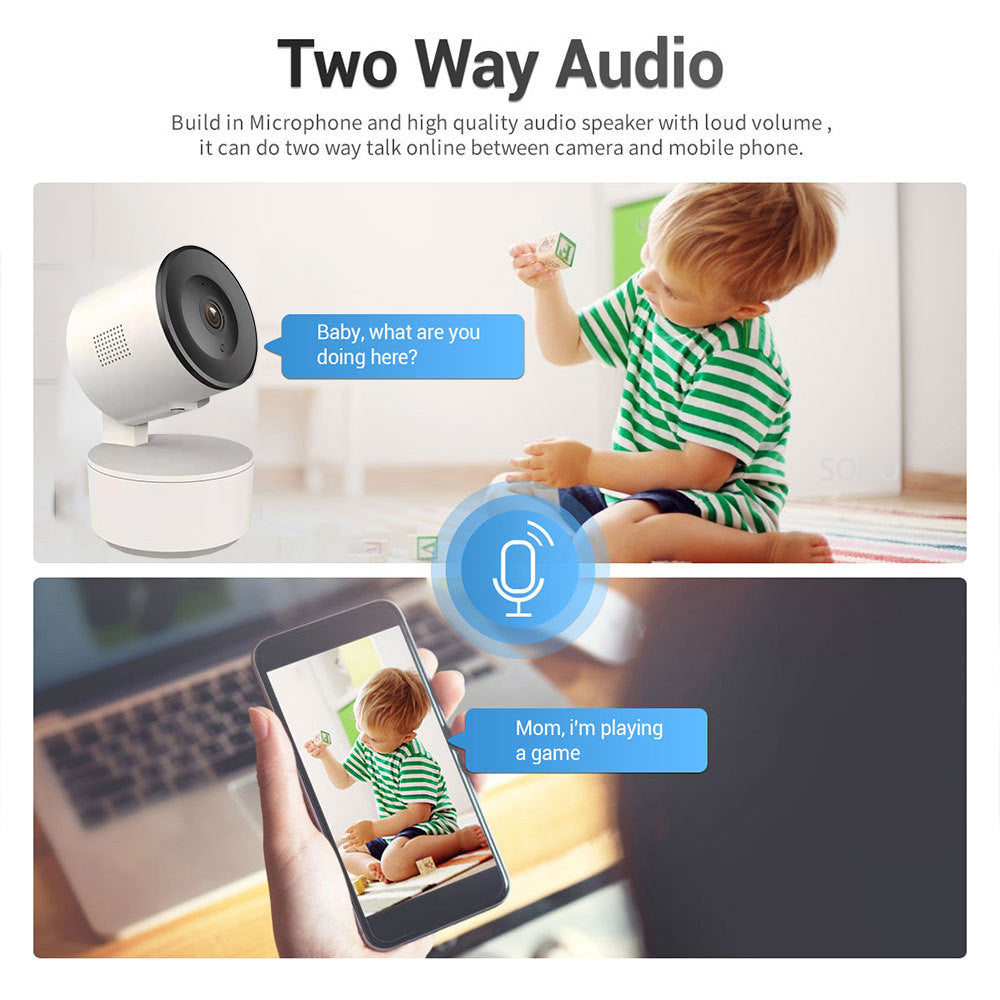 Smart WiFi Indoor Security Camera with Motion Tracking