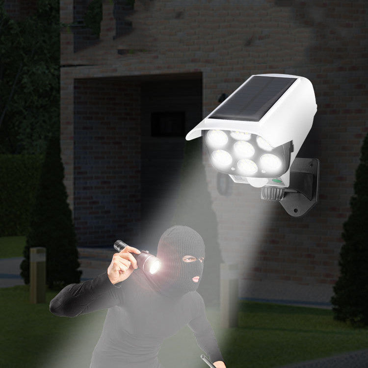 Solar Simulation Surveillance Wall Light with Remote