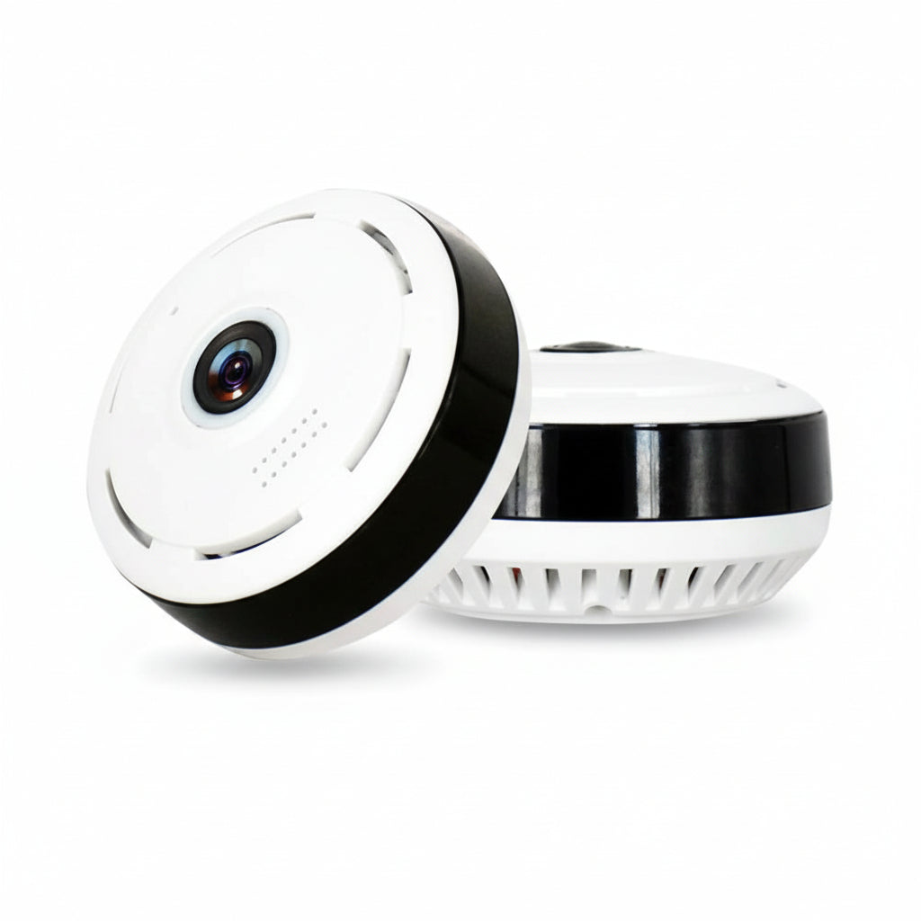 Cobell security camera with features listed on a white background