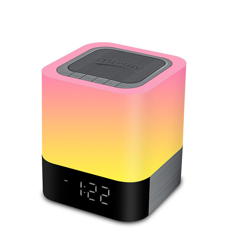 Night Light Bluetooth Speaker with Clock Display