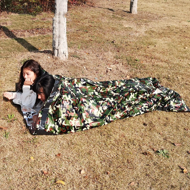 Outdoor Emergency Sleeping Bag – Waterproof Heat-Reflective Survival Blanket
