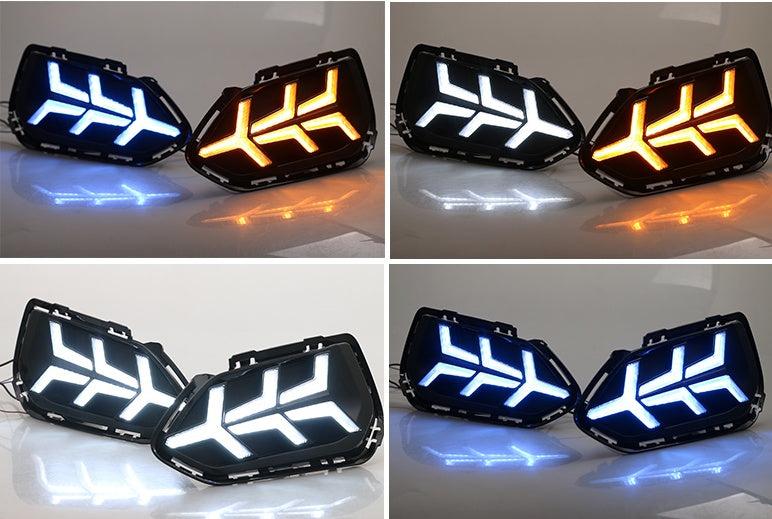 Dual-Color LED Daytime Running Lights for Car Styling Upgrade