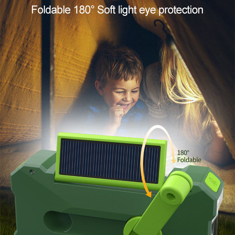 TriSafe 3-in-1 Emergency Solar Radio – Hand Crank Power Bank with Lamp & SOS