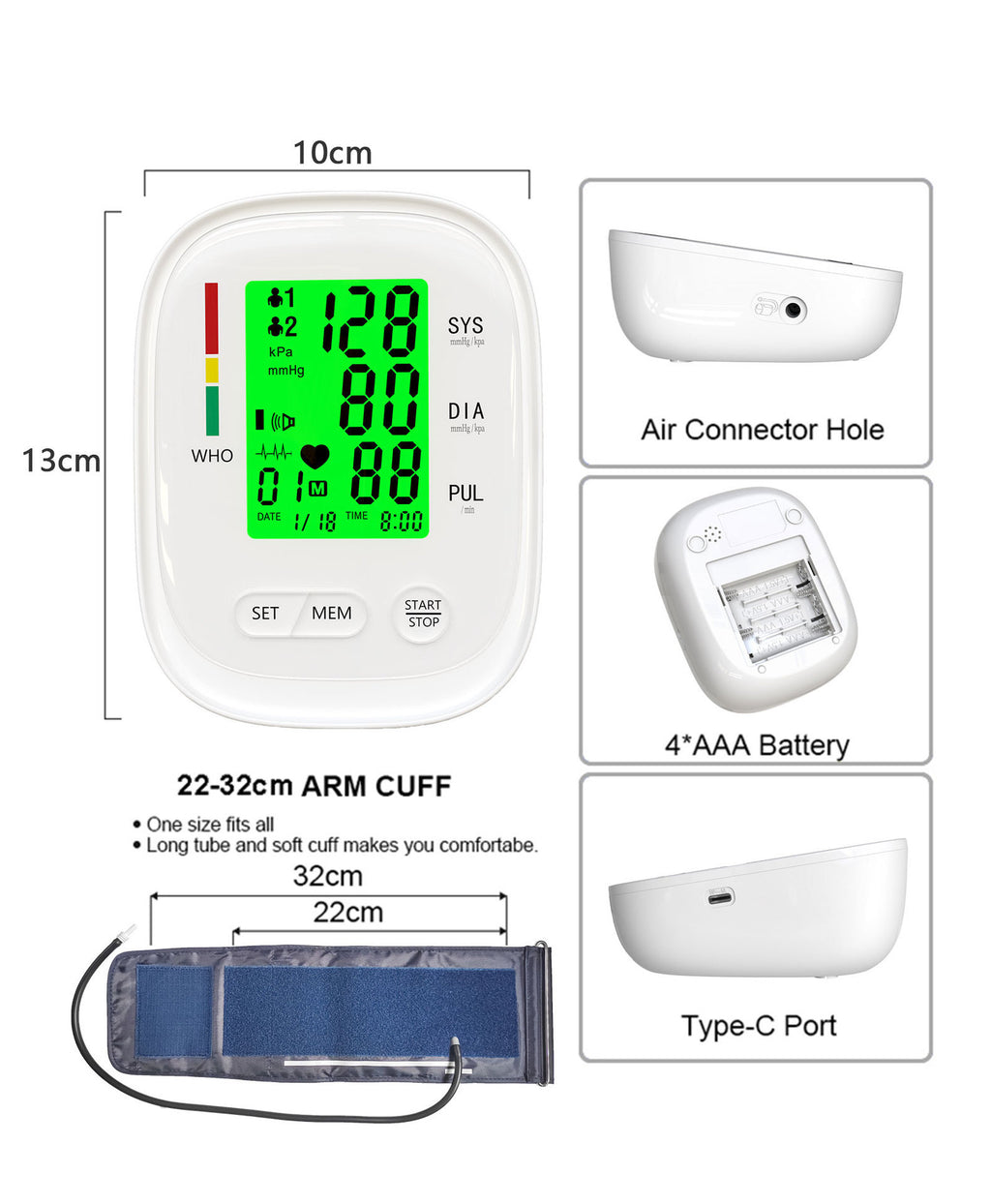 SmartArm Upper Arm Blood Pressure Monitor