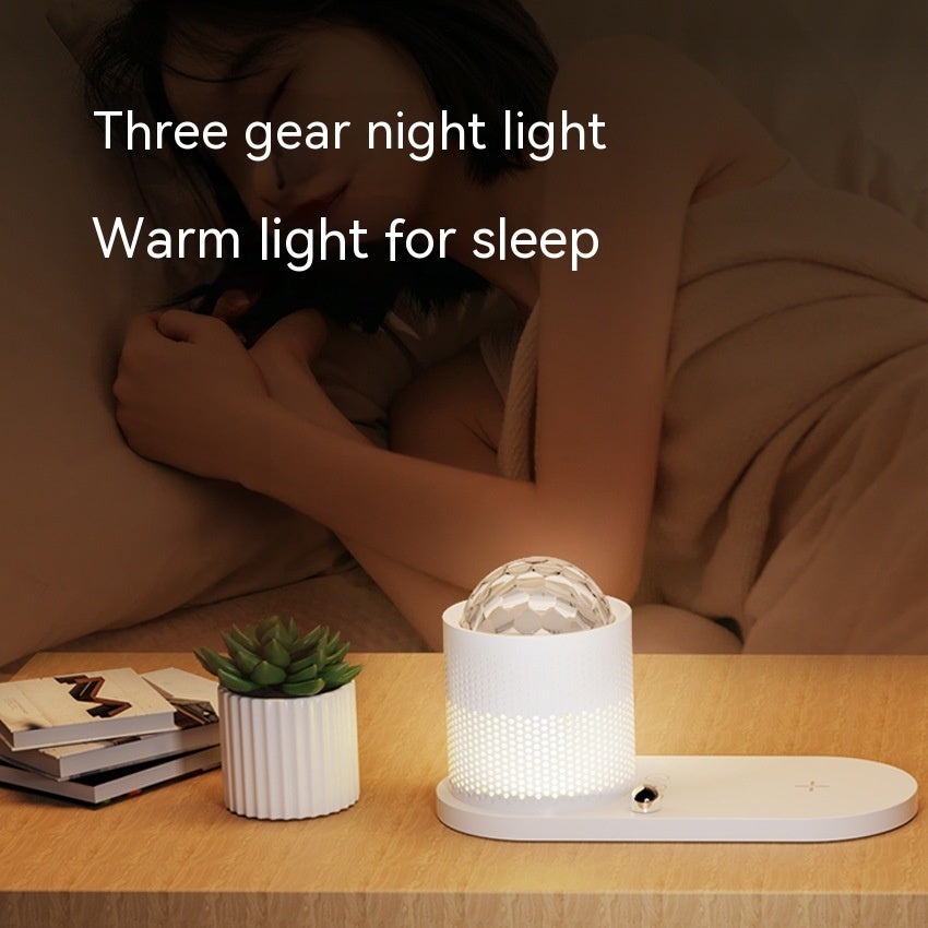 Starry Sky Night Lamp with Bluetooth Speaker and Wireless Charging