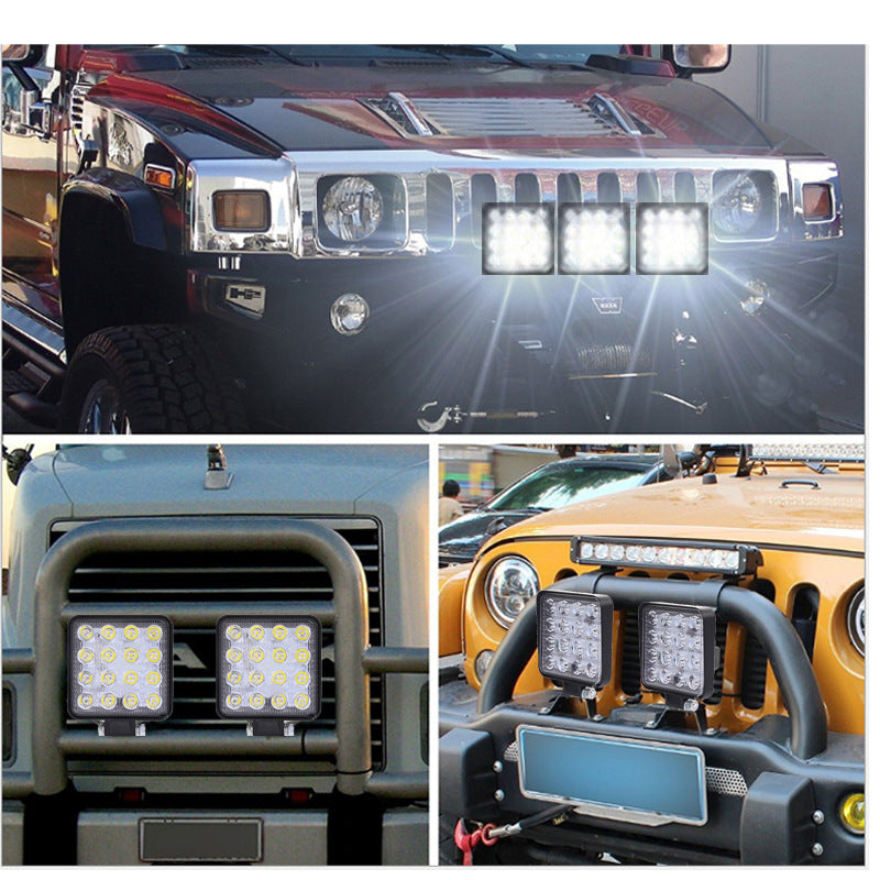 Ultra-Bright Square LED Work Light for Machinery Inspection and Outdoor Use