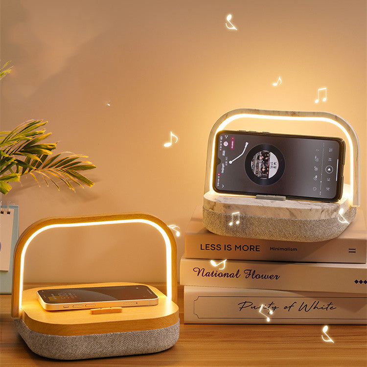 Touch-Control Desk Lamp Speaker with Wireless Charging