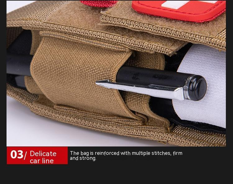 TrailGuard Outdoor Emergency Survival Kit – Compact Oxford First-Aid Pouch