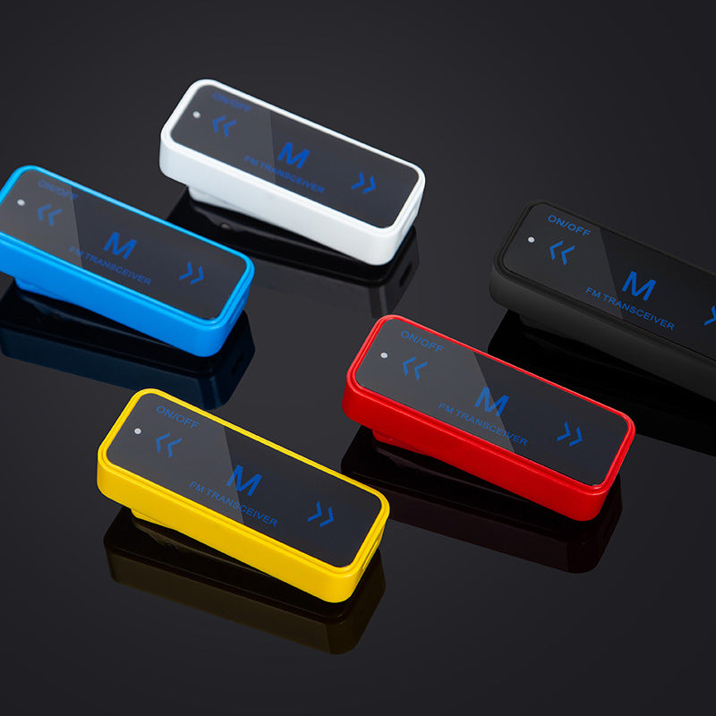 Compact Hands-Free Walkie-Talkie Set with Ear Hook for Indoor Use