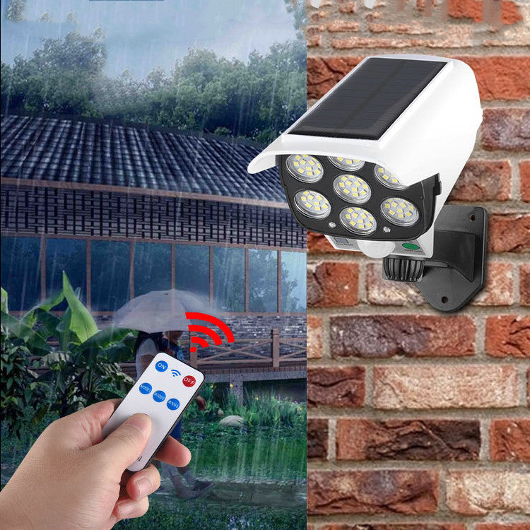 Solar Simulation Surveillance Wall Light with Remote