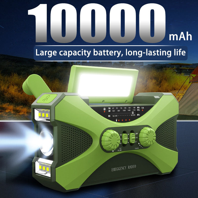 TriSafe 3-in-1 Emergency Solar Radio – Hand Crank Power Bank with Lamp & SOS