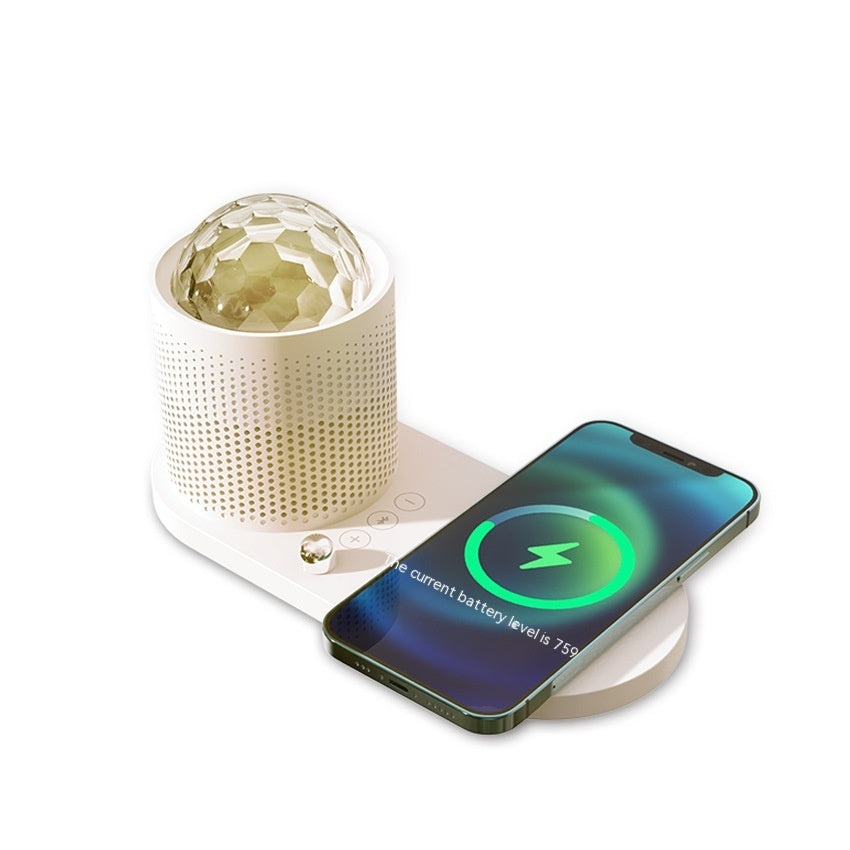 Starry Sky Night Lamp with Bluetooth Speaker and Wireless Charging