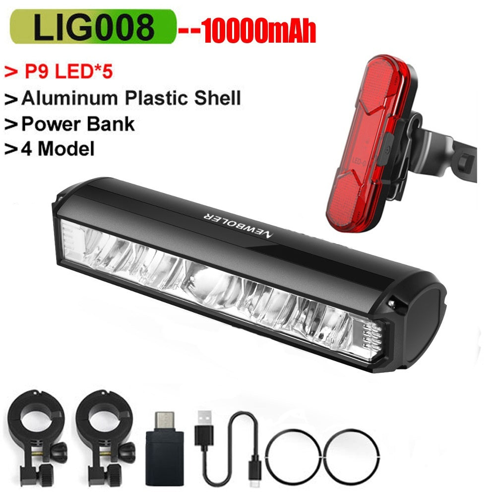 Rechargeable Bicycle Light with Adjustable Mount for Everyday Riding