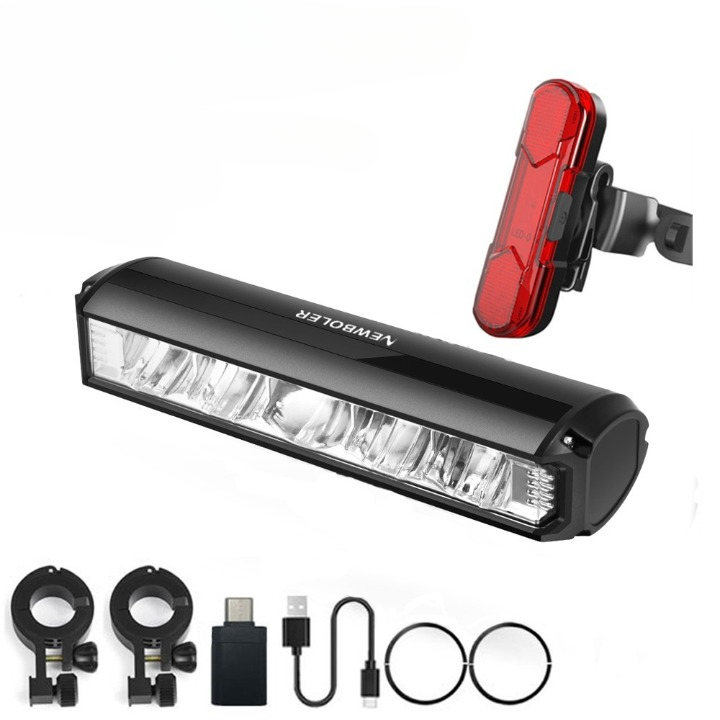 Rechargeable Bicycle Light with Adjustable Mount for Everyday Riding