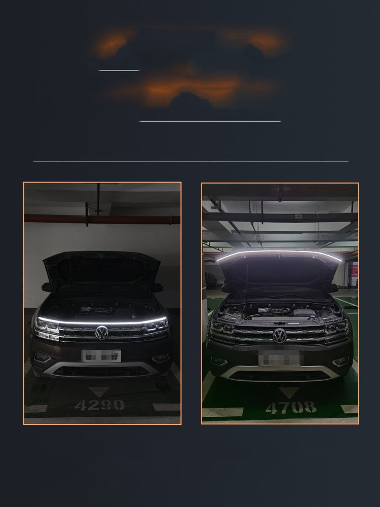 Dynamic White LED Daytime Light Strip for Car Front Decoration