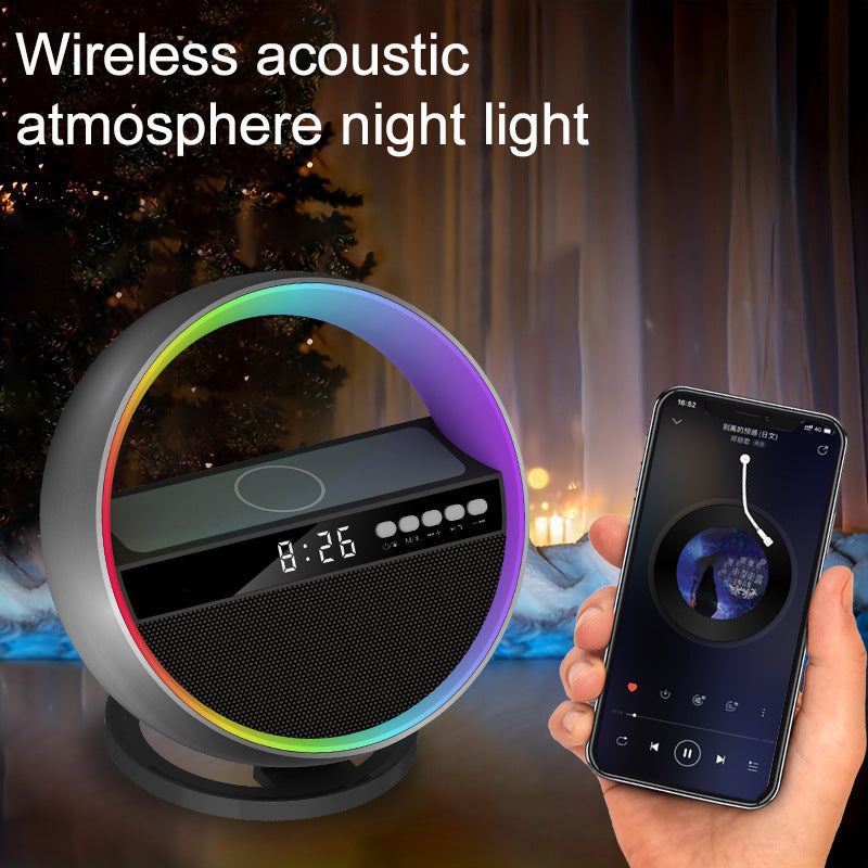 RGB Atmosphere Light Speaker with Wireless Charging