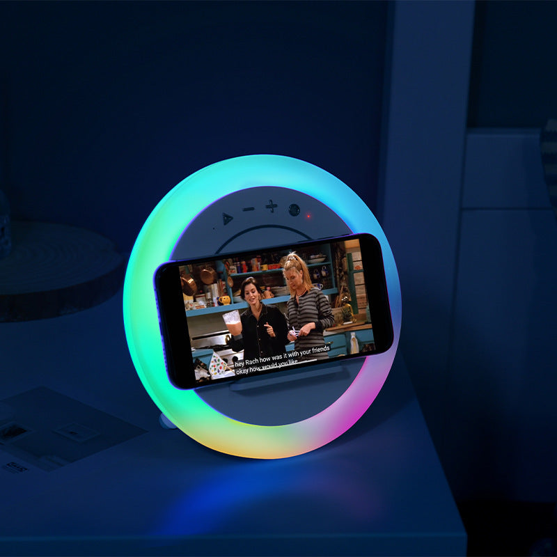 Colorful Night Lamp with Bluetooth Speaker and Wireless Charging