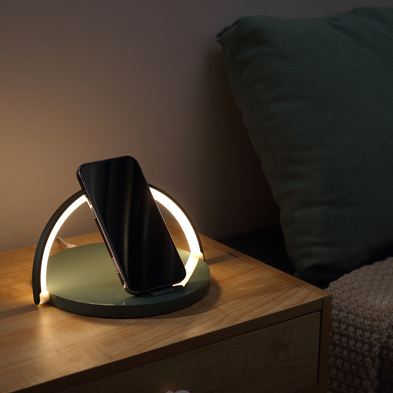 Desk Lamp with Wireless Charging and Phone Holder
