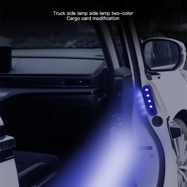 Magnetic Induction Car Door Courtesy Light with Colorful Glow