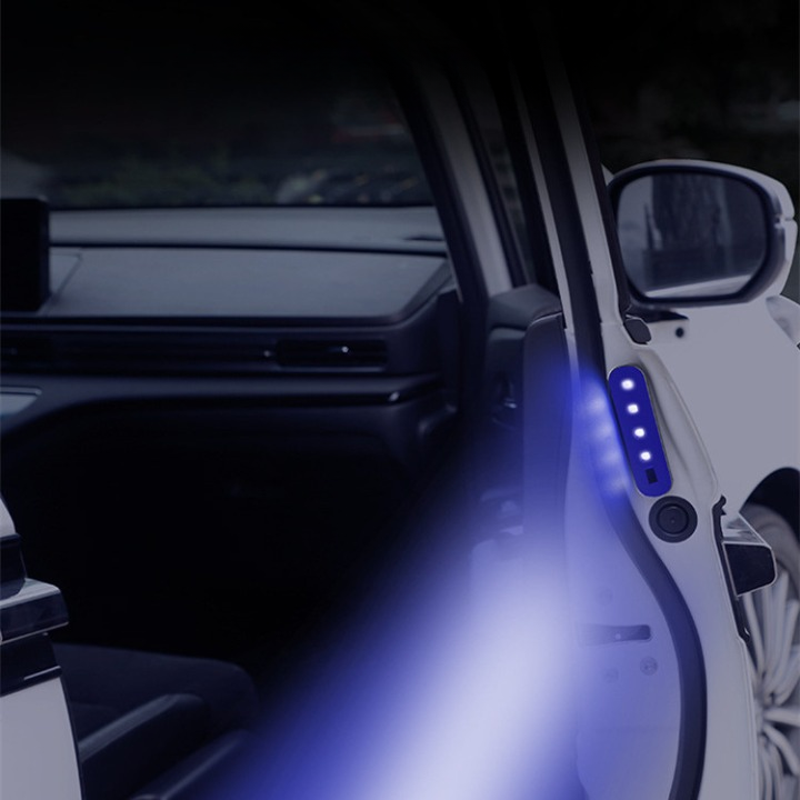 Magnetic Induction Car Door Courtesy Light with Colorful Glow