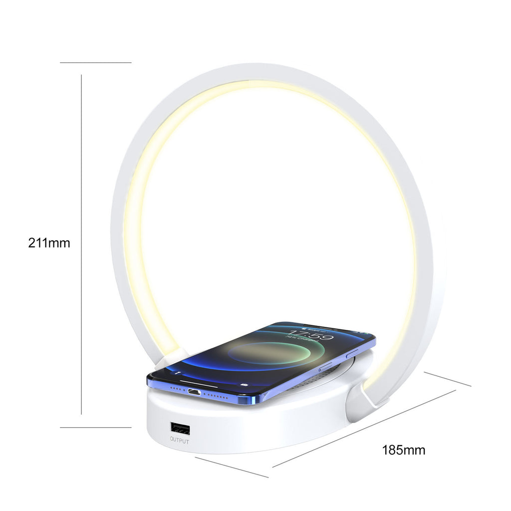 Adjustable Desk Lamp Speaker with Wireless Charging