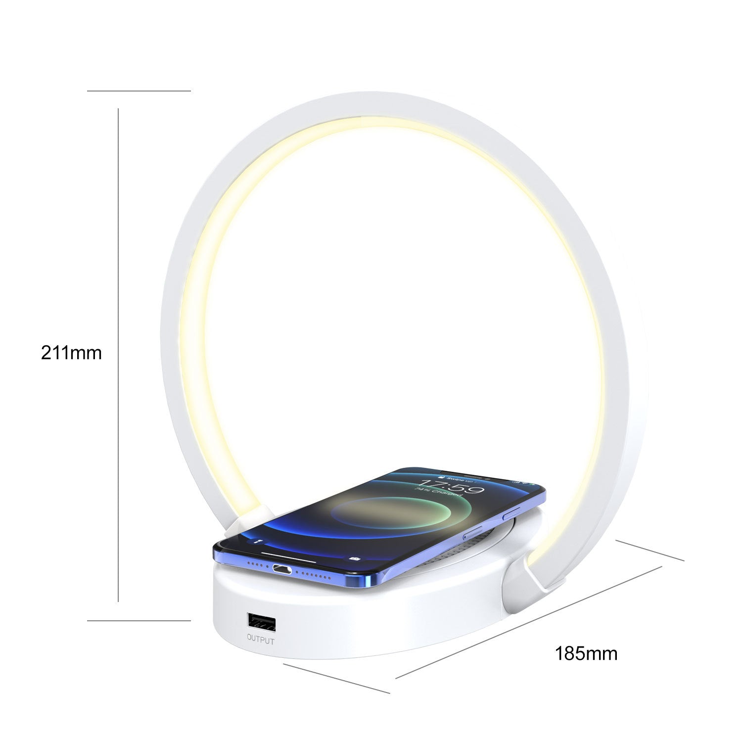 Adjustable Desk Lamp Speaker with Wireless Charging