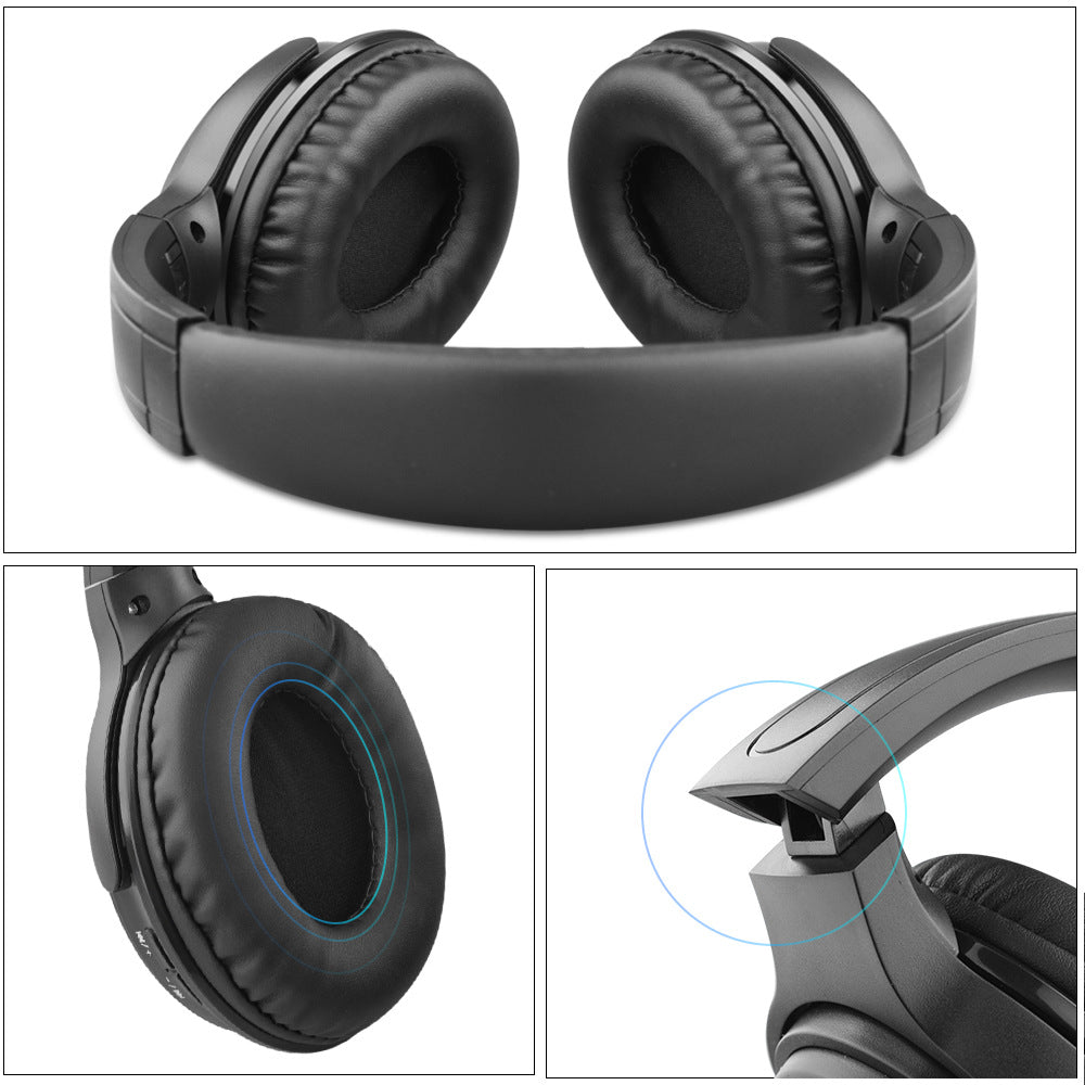 Foldable Wireless Headset with Stereo Sound