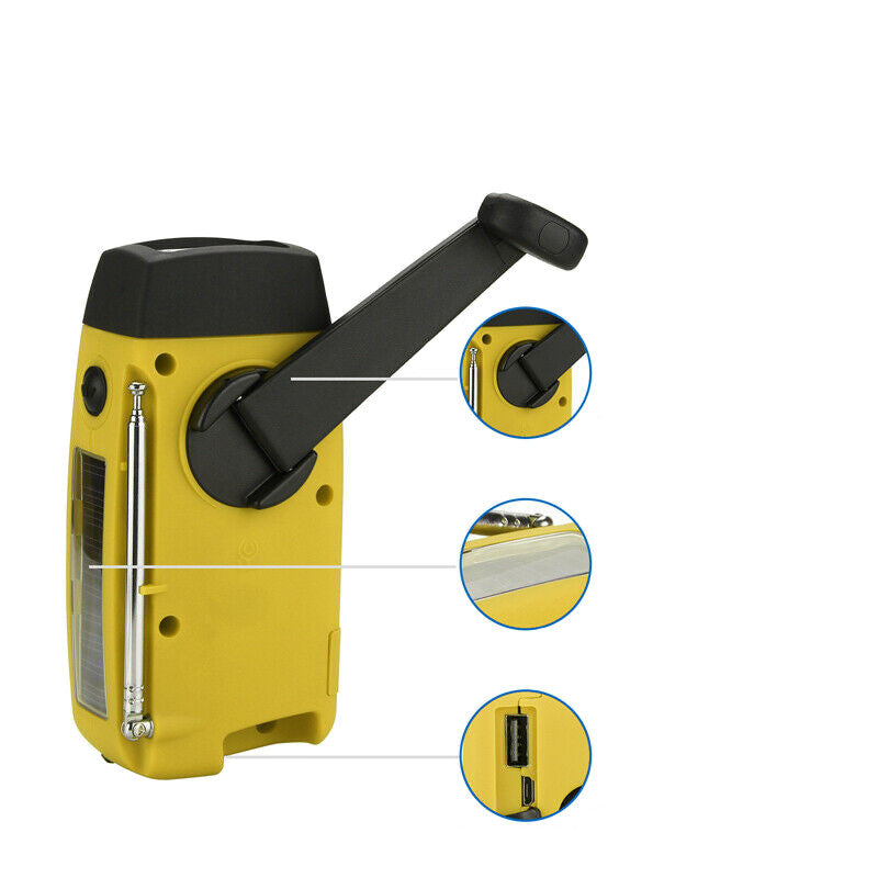 SafeGuard Portable Solar Emergency Radio – Disaster Prevention Power Generator